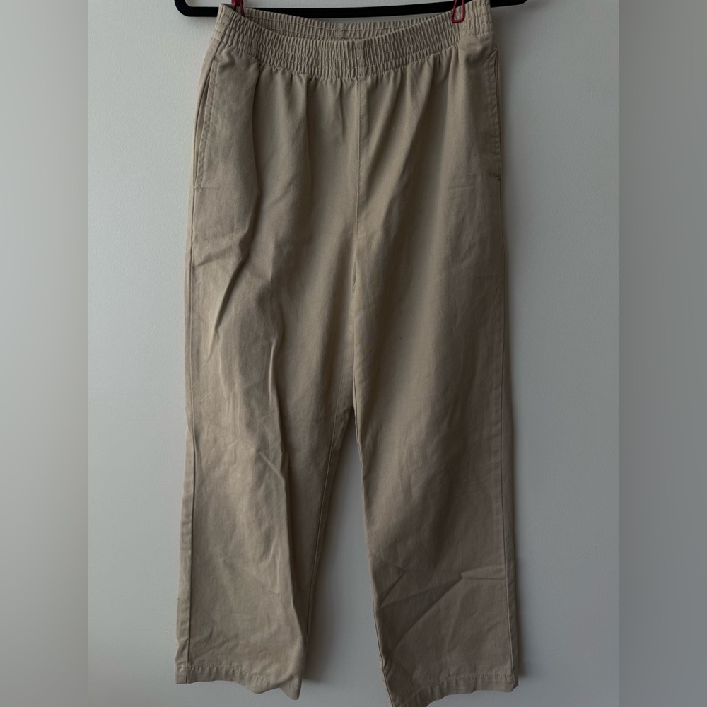 TNA Straight-Leg Chinos in Tan